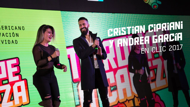 Cristian Cipriani y Andrea García en CLIC 2017.