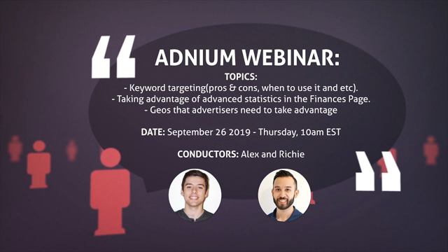Adnium Webinar #7: Keyword Targeting - Stats - GEO's