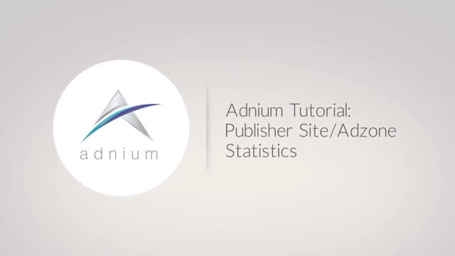 Adnium: Publisher Site/Ad zone Statistics