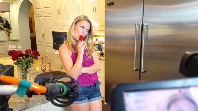 She's Enjoying Her Popsicle A Little Too Much